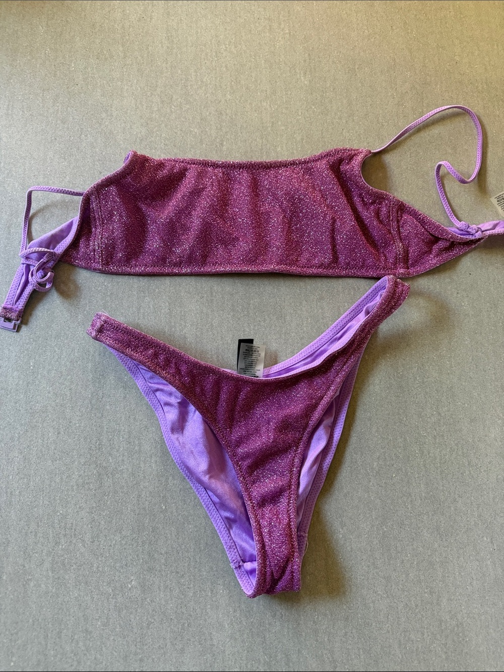 triangl swimwear Shimmer Lilac Sparkle Bikini - Lavender